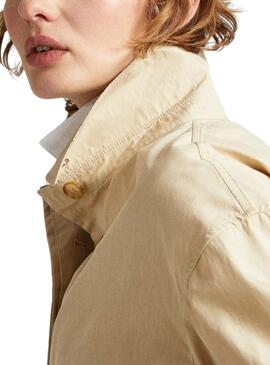 Trench coat Pepe Jeans Tai Bege para Mulher