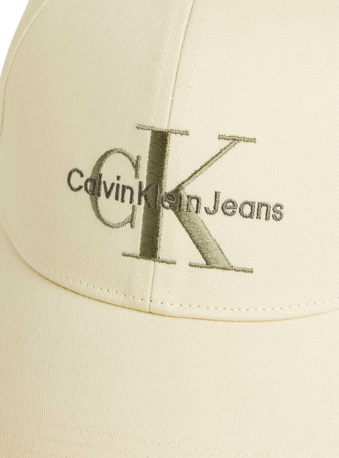 Boné Calvin Klein Monograma Bege para Homem.