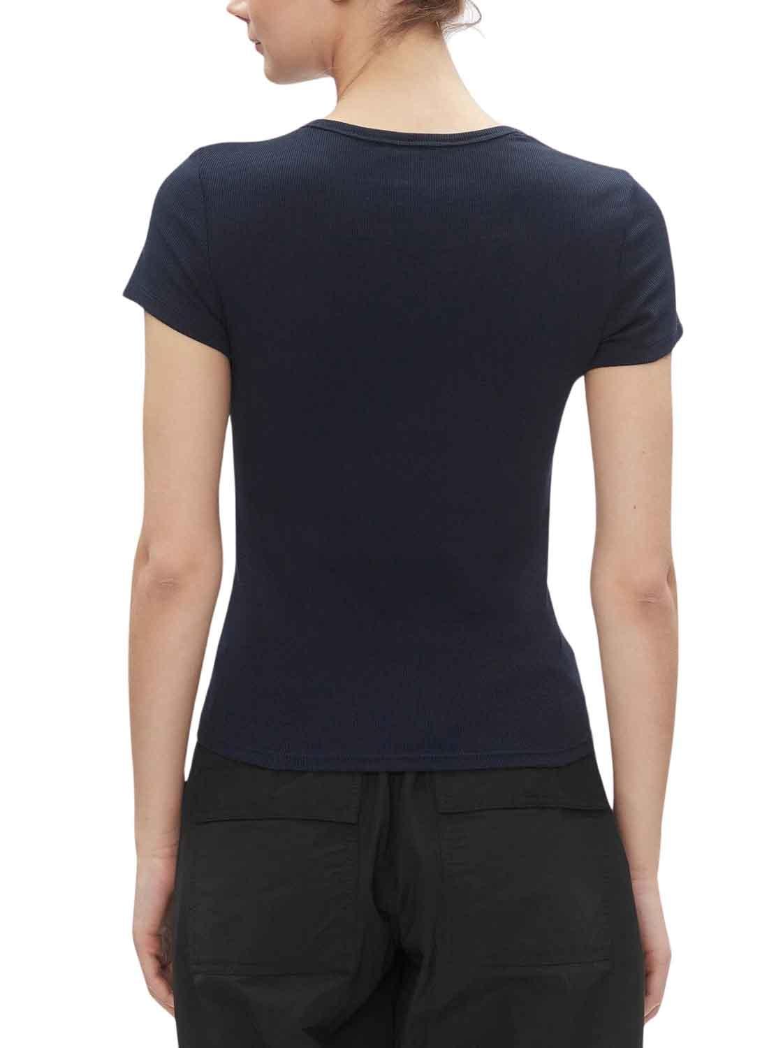 Camiseta Tommy Jeans Slim Marinho para Mulher.