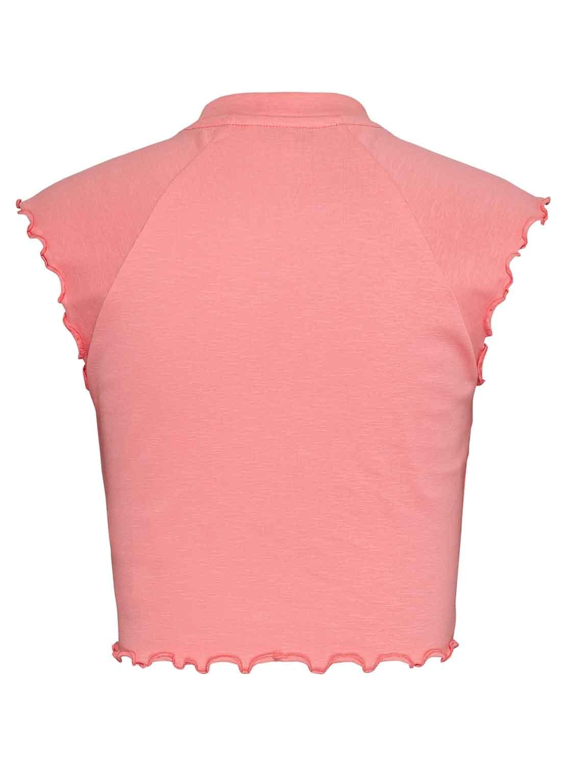 Camiseta Tommy Jeans Lock Rosa para Mulher.