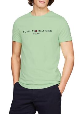 Camisa Tommy Hilfiger Mint Logo para Homem
