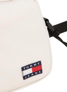Bolsa Tommy Jeans Essential Crossover Branca Mulher