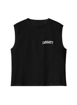 Camiseta Carhartt University Negra para Mulher.