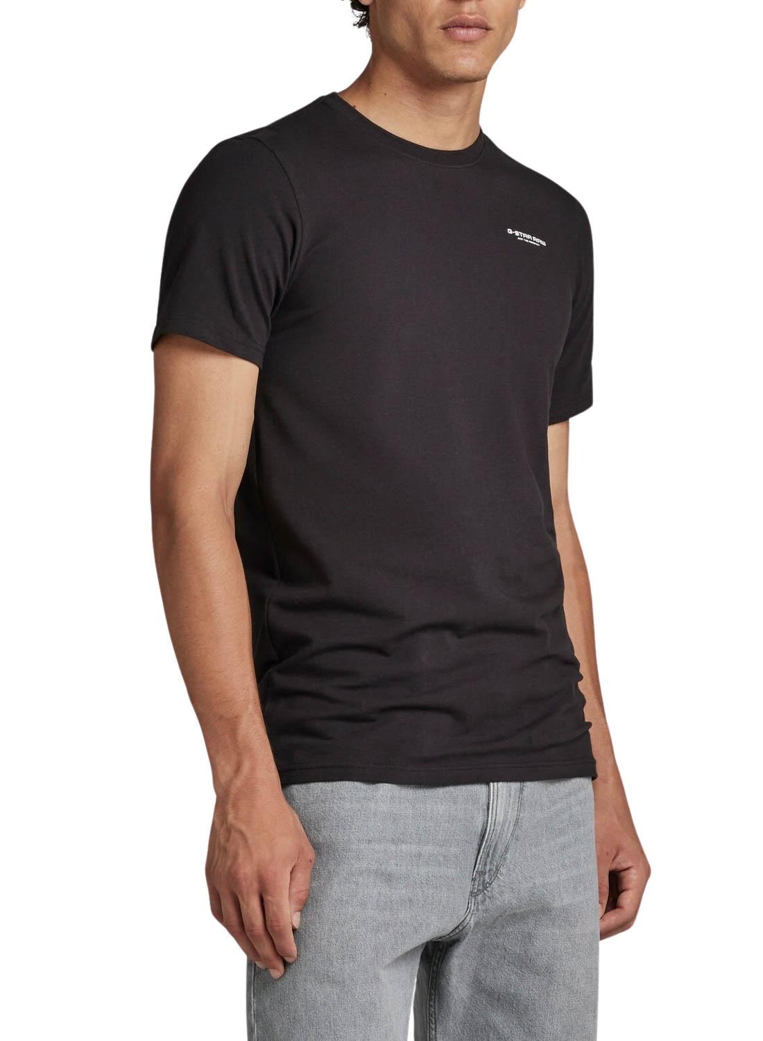 Camiseta G-Star Slim Base Preta Para Homens