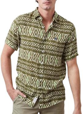 Camisa Altonadock Étnica Verde Para Homem