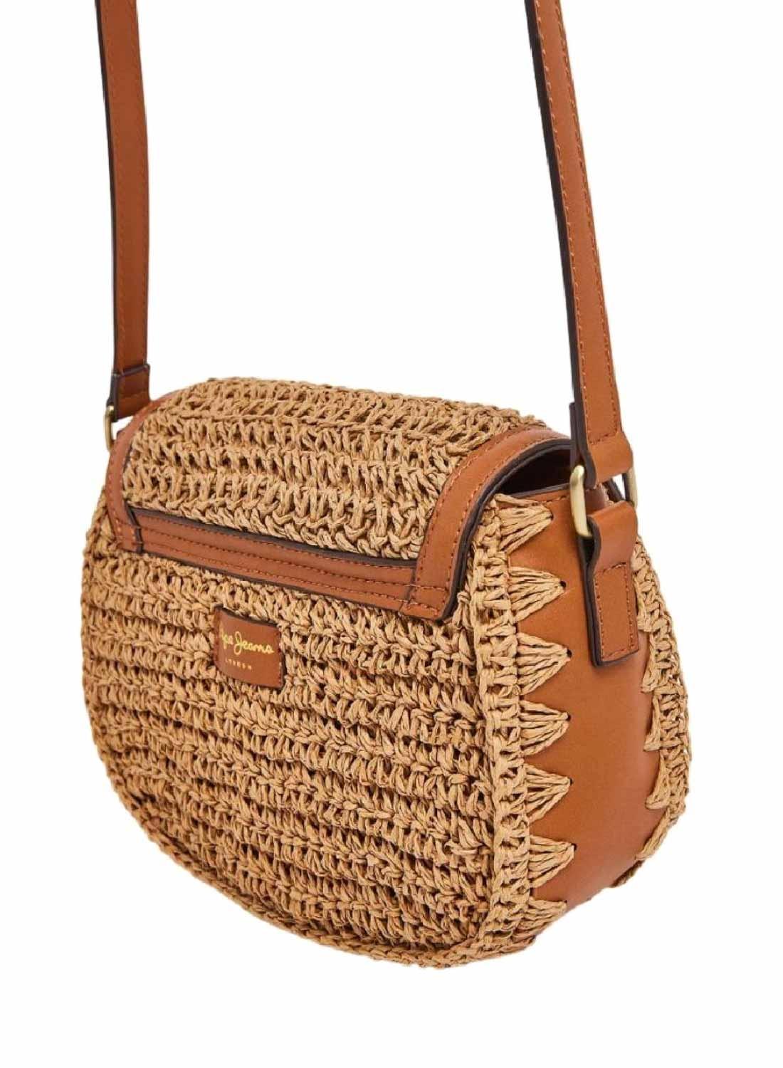 Bolsa Pepe Jeans Jade Quincy Camel para mulher