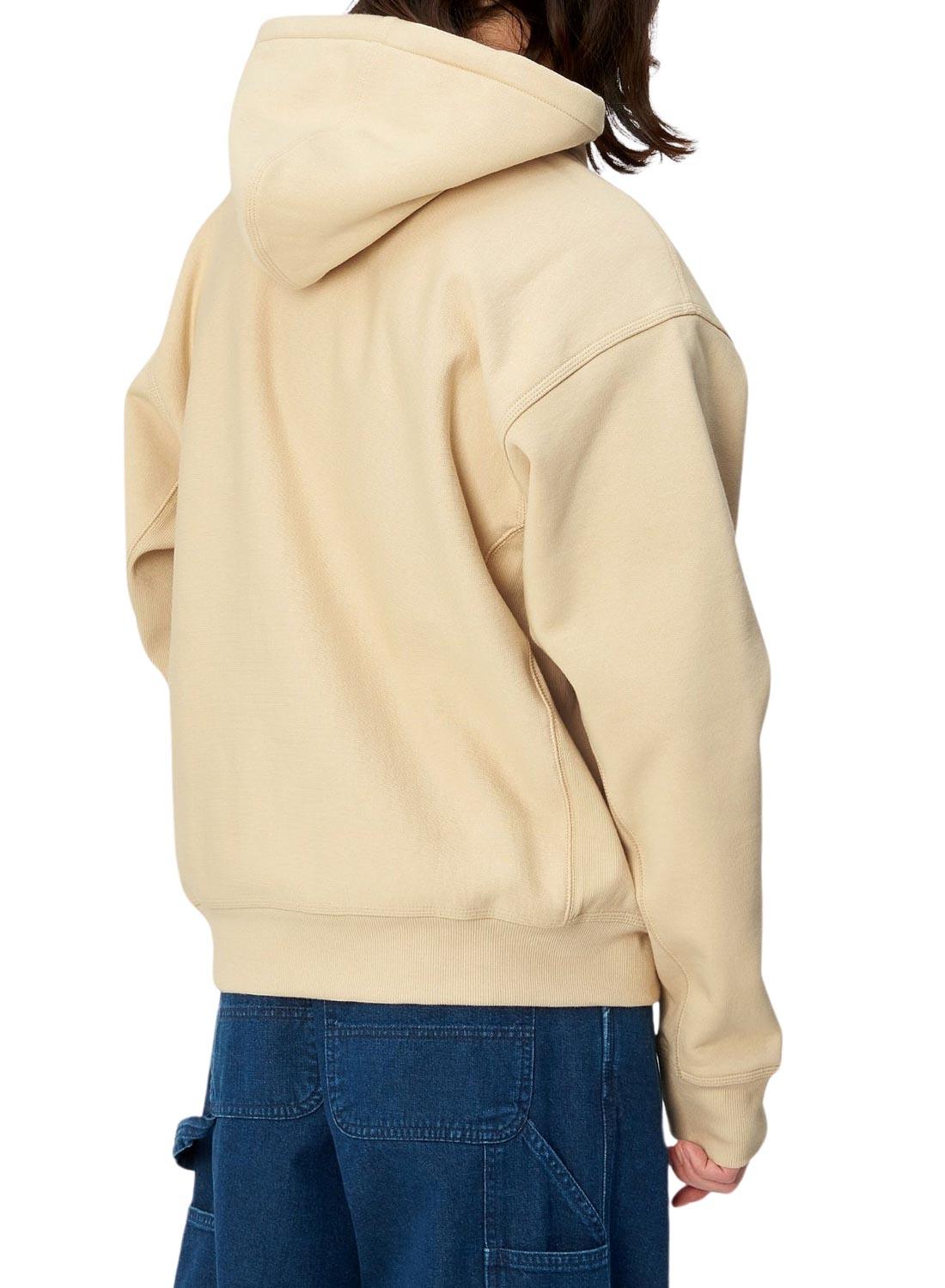 Moletom Carhartt American Script Hood Bege