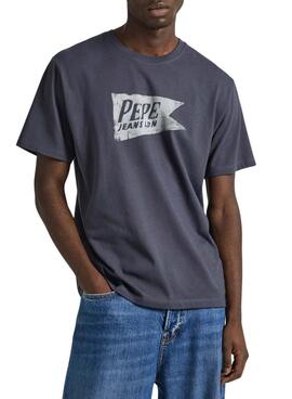 Camiseta Pepe Jeans Single Cardiff Cinza Masculina