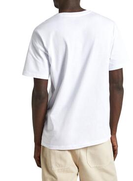 Camiseta Pepe Jeans Clifton Branca Para Homem