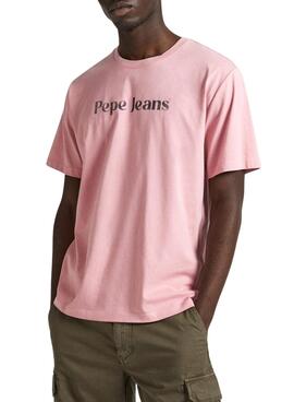 Camiseta Pepe Jeans Clifton Rosa Para Hombre = Camiseta Pepe Jeans Clifton Rosa Para Homem