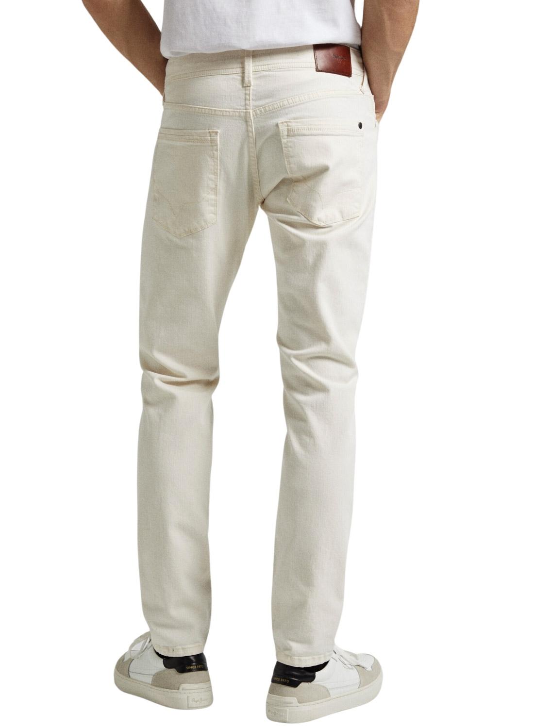 Calça de ganga Pepe Jeans Tapered Bege para homem.