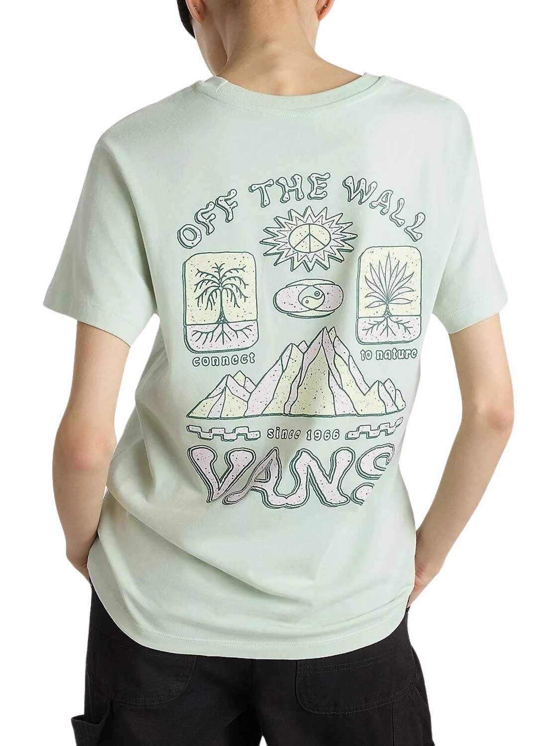 Camisa Vans Depth Connection Verde para Mulher.