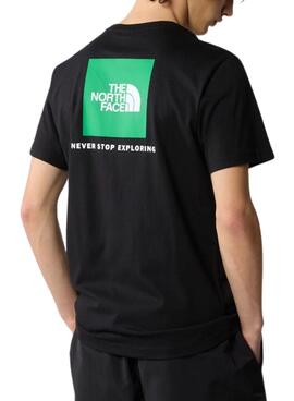 Camiseta The North Face Redbox Preta Verde Homem