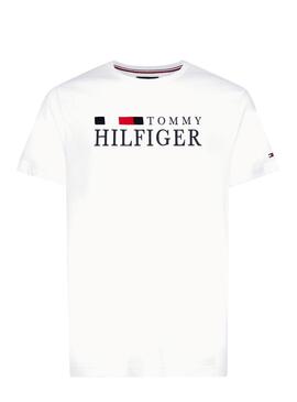 T-Shirt Tommy Hilfiger RWB Branco
