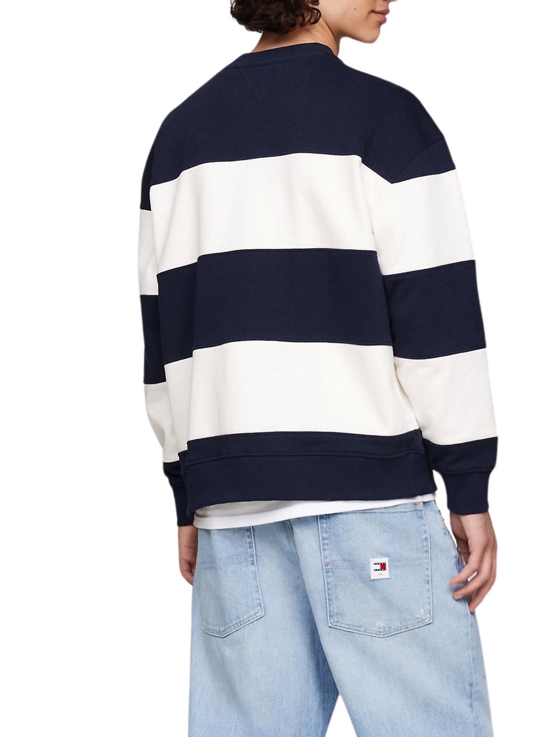 Moletom Tommy Jeans Letter Relaxed para Homem.