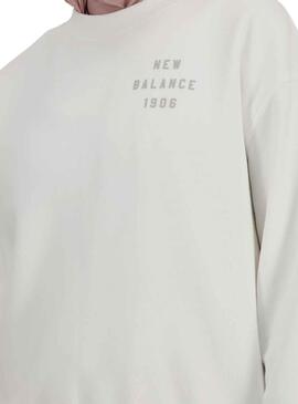 Moletom New Balance Iconic Branco para Mulher