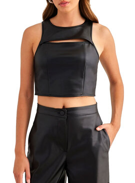 Top Only Dorit Cropped Preto para Mulher
