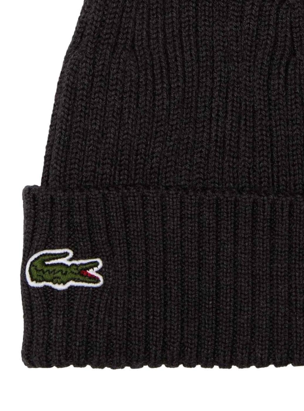 Chapéu Boné Lacoste Knitted Preto para Mulher Homem