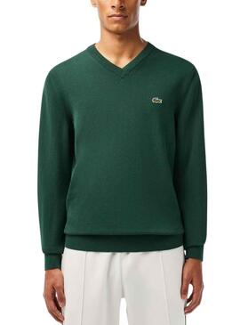 Camisola Lacoste Tricot Ecológico Verde para Homem