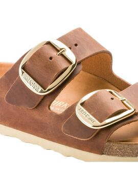 Sandálias Birkenstock Big Buckle Marrom para Mulher