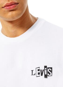 T-Shirt Levis Skate Branco para Homem