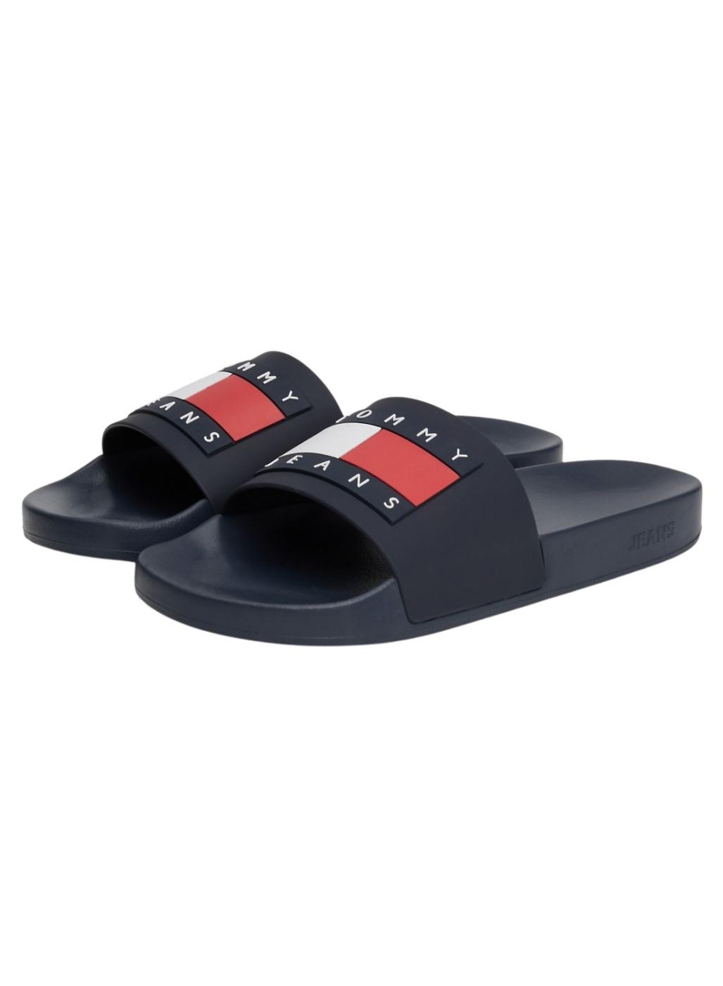 Chinelos Tommy Jeans Pool Slide Marinho para Homens