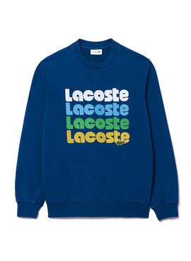 Moletom Lacoste Retro Azul Para Homem.