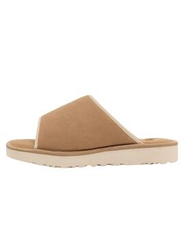 Sandálias UGG Goldencoast Strap Slide Bege para Homem