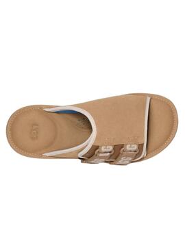 Sandálias UGG Goldencoast Strap Slide Bege para Homem