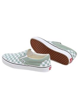 Sapatilhas Vans Slip-On Checkerboard Azul para Mulher.