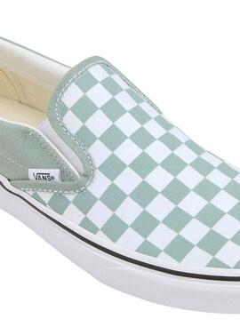 Sapatilhas Vans Slip-On Checkerboard Azul para Mulher.