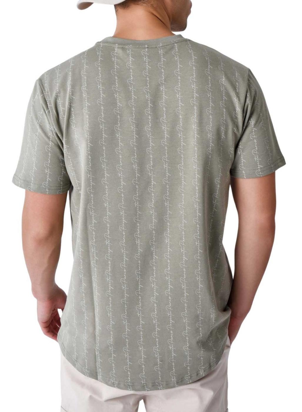 Camiseta estampada verde Project x Paris para homem