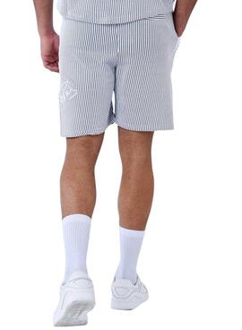 Bermudas Project x Paris Cinza e Branco para Homem