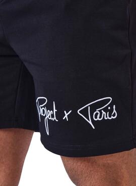 Bermudas Project x Paris Jogger Preto para Homens