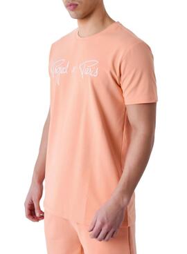 Camiseta Project  x Paris Bordada Coral para Homem