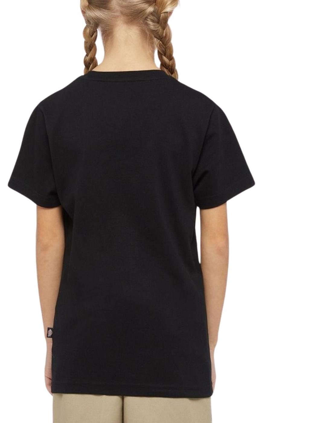 Camiseta Dickies Mapleton Tee Preto para Menina