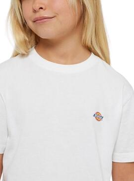 Camiseta Dickies Mapleton Branca para Menina