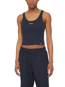 Crop Top Dickies Yorktown Azul Marinho Para Mulher