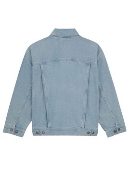 Jaqueta Dickies Herndon Jacket Denim Azul Para Mulher