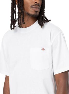 Camiseta Dickies Luray Bolso Branco Para Homem