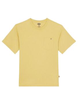 Camiseta Dickies Luray Bolso Amarelo Para Homem