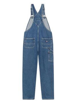 Overall Dickies Classic Denim Azul Para Mulher.