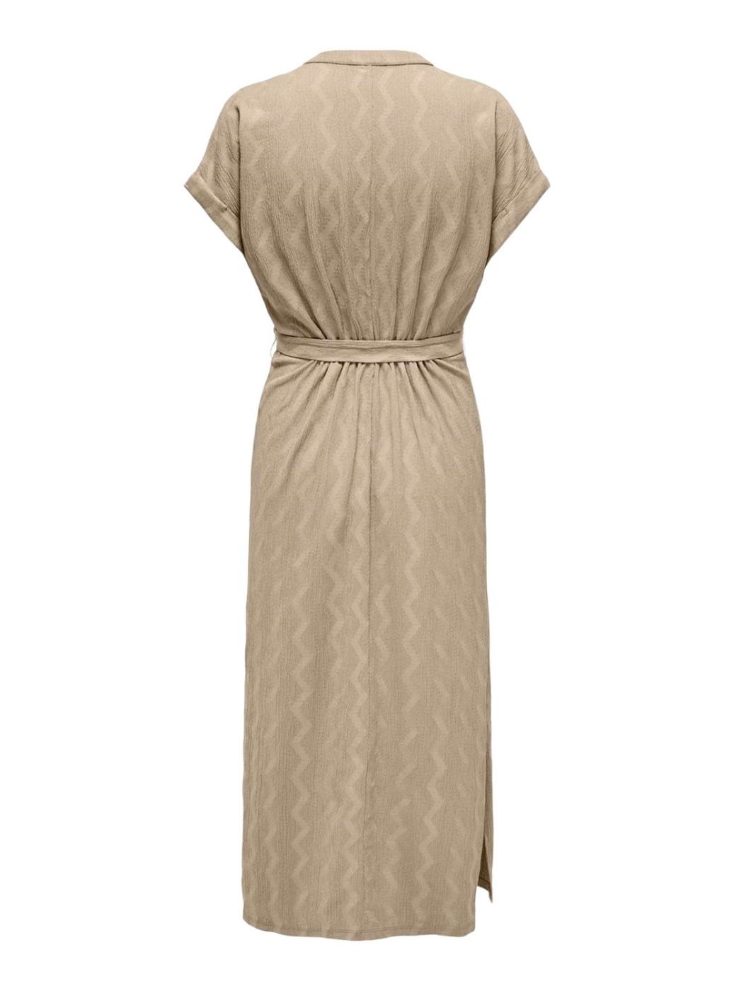 Vestido Only Dia Beige Para Mulher