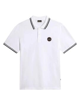 Camisa polo Napapijri E-Macas branca para homem