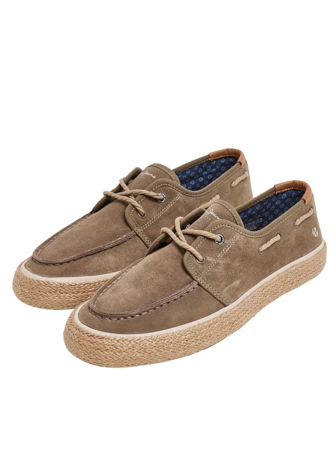 Sapatos Pepe Jeans Port Coast Bege para Homem.