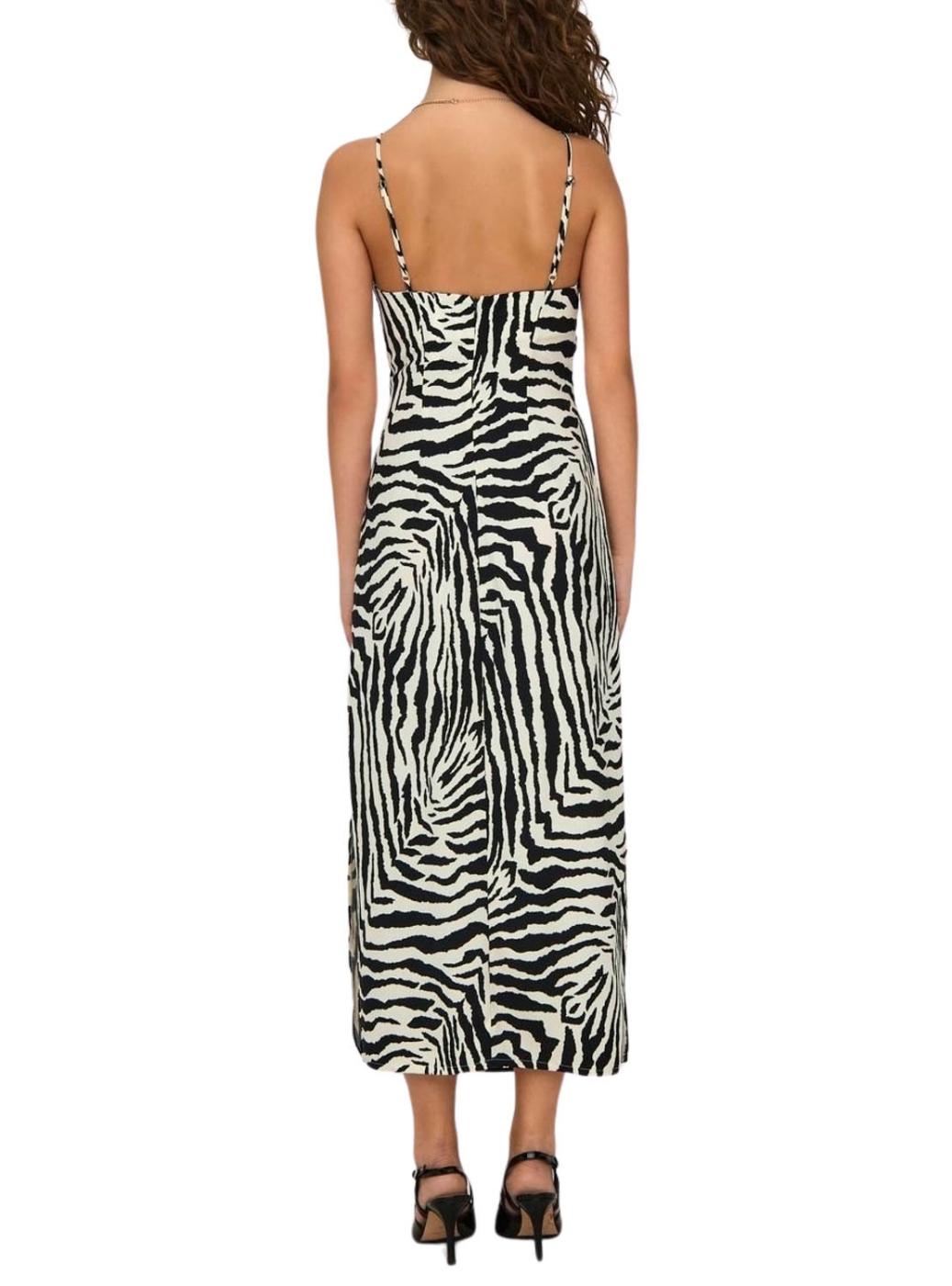 Vestido Only Iris Thalia Zebra para Mulher.