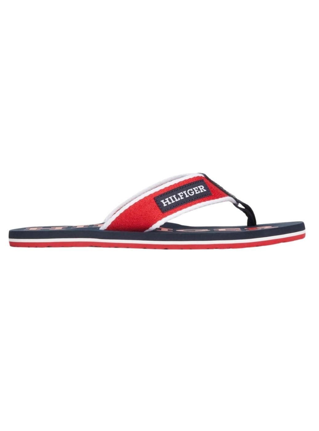 Chinelos Tommy Hilfiger Beach Vermelho para Homem