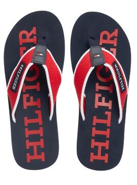 Chinelos Tommy Hilfiger Beach Vermelho para Homem