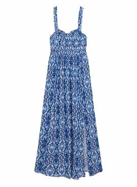 Vestido Superdry Tie Azul Para Mulher