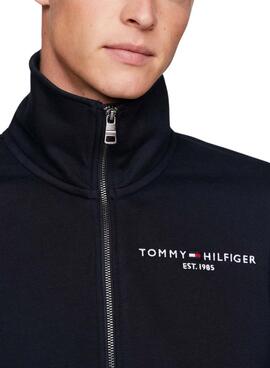 Moletom com zíper Tommy Hilfiger Marinho Para Homens